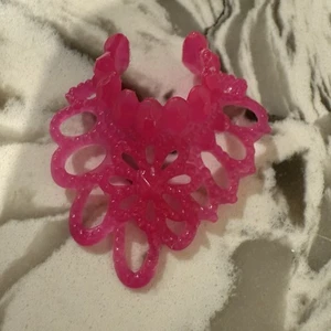 Barbie Size Large Hot Pink Necklace E5 - Picture 1 of 2