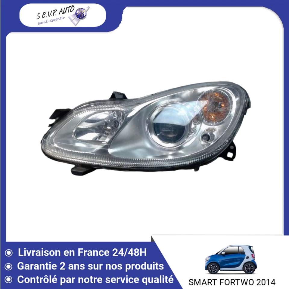🇫🇷 PHARE GAUCHE SMART FORTWO COUPE 2007- ➤A4518200959 ♻️ - Photo 1/2