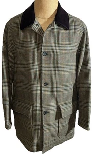 Vintage Brooks Brothers 1818 Outerwear Medium Plaid Chore Lined Coat Preowned - Bild 1 von 16