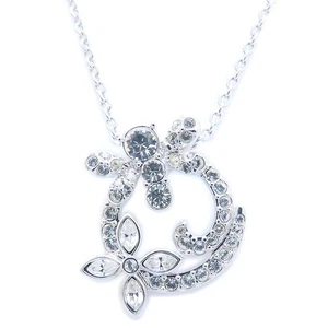 Collana SWAROVSKI placcatura argento cristallo motivo floreale /294228 - Foto 1 di 8