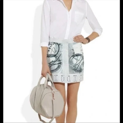 Current/Elliot Mary Katrantzou The Past Skirt Blackboard Gray sz 29 - Image 1 of 4