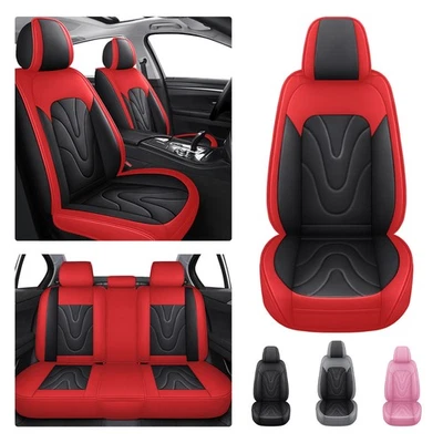 Car Seat Cover For Subaru Ascent Legacy 5 Seat PU Leather Front Rear Seat Set Foto 1 de 4