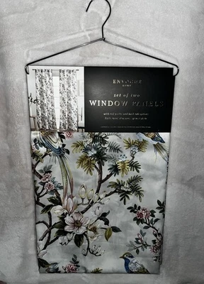 Envogue Hogar Cortinas Paneles Cortinas 37”x 96” Marfil Multicolor Juego de 2 Piezas Foto 1 de 4