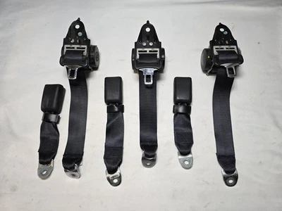 2013 - 2019 Nissan Sentra Rear Seat Belt Retractors & Buckles (OEM) Black - Image 1 of 4