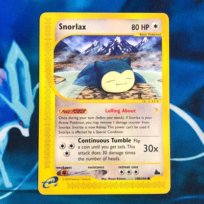 Snorlax - 100/144 - Skyridge Set - Pokemon Card - MP - Image 1 of 4