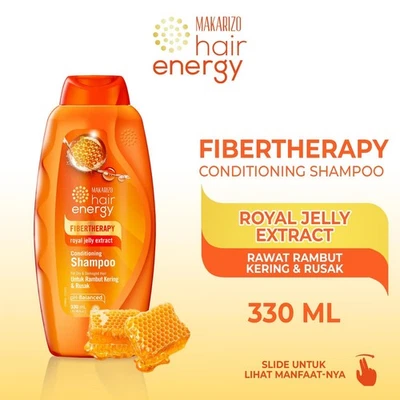 MAKARIZO Fibertherapy Shampoo Royal Jelly Extract   330ml - Image 1 of 4