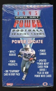 1993 Pro Set Power Update Football Hobby Box - 48 packs - Factory Sealed - Picture 1 of 6