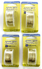 4 rolls - Artistic Wire - 22g - 8yd - Champagne - NEW - Silver plated