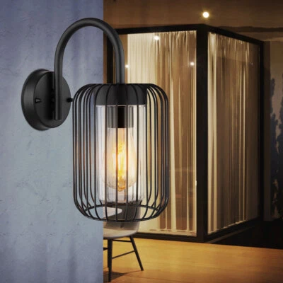 Wandlampe Außenlampe Haustürlampe Edelstahl Gitter Laterne Gartenlampe H 32,5cm - Bild 1 von 4
