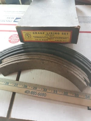 Juego de forro de freno trasero Pontiac Oldsmobile 1940 a 1941 Hudson 1939-41 B677 Foto 1 de 4