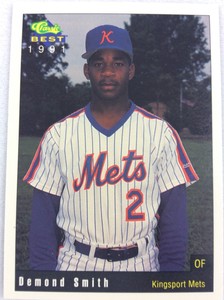 1991 Kingsport Mets-Classic BEST Minor League Baseball Card-Desmond Smith
