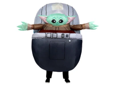 Disfraz inflable Star Wars Grogu en cochecito Foto 1 de 4