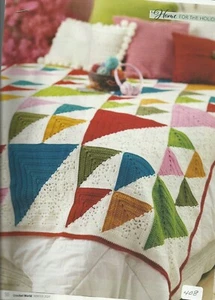 C0316  A CROCHETED CHRISTMAS QUILT AFGHAN CROCHET PATTERN/INSTRUCTIONS - Bild 1 von 2