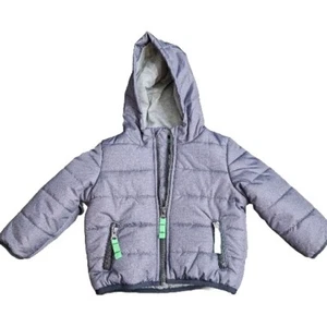 New ~ Carters Infant Boy's Puffer Coat Gray Size 6-9 Months - Picture 1 of 11