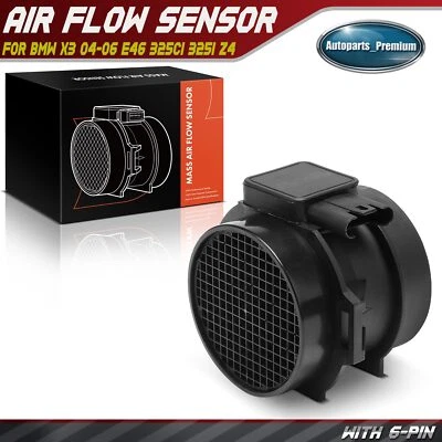 Mass Air Flow MAF Sensor for BMW 325Ci 2003-2006 325i X3 Z4 L6 2.5L 13627513957 - Image 1 of 4