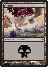 Swamp 240 Rise of the Eldrazi Light Play MTG Magic DNA GAMES