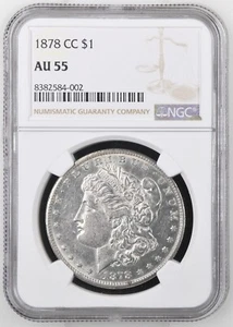 1878-CC Morgan NGC Certified AU55 - Picture 1 of 2