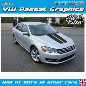 to fit Volkswagen VW Passat bonnet Stripes Decals Stickers Graphics 001 - Picture 1 of 4