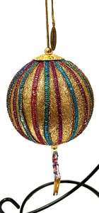 Colección Katherine Bola Multicolor Adorno Nostálgico con Borlas 8" - Imagen 1 de 6