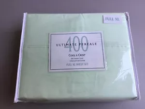 400TC Ultimate Percale Set Intero Lenzuola Cotone Egiziano 400TC Ultimate Salvia #355W - Foto 1 di 3
