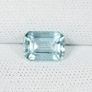 1.06 Cts Beautiful Luster Emerald Cut "Sky Blue" Natural Aquamarine ....!!!! - Picture 1 of 2
