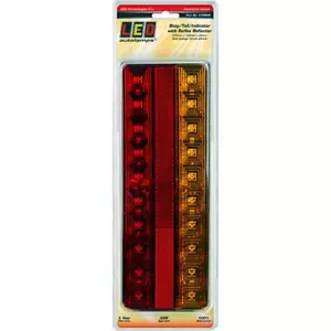 LED Autolamps Stop/Tail/Indicator/Reflector LED Light 12/24V 28cm Cable Singl... - Picture 1 of 3