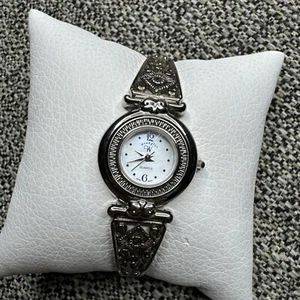 Vtg Wrangler Watch Women 24mm Silver Tone Scroll Stretch Band New Battery - Picture 1 of 6