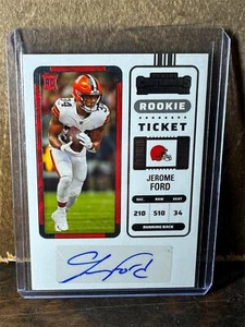 2022 Panini Contenders Rookie Ticket Jerome Ford #225 Rookie Auto RC - Picture 1 of 2