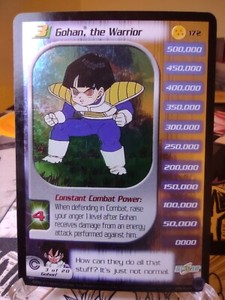 DBZ CCG DRAGON BALL Z GOHAN THE WARRIOR LV3 TRUNKS REFORGED LIMITED FOIL 2002 LP