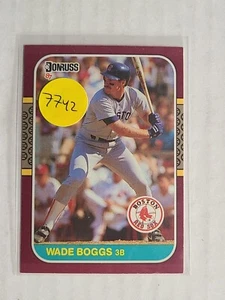 1987	MLB	DONRUSS	OPENING DAY	 WADE BOGGS	HOF	#	181 - Picture 1 of 1