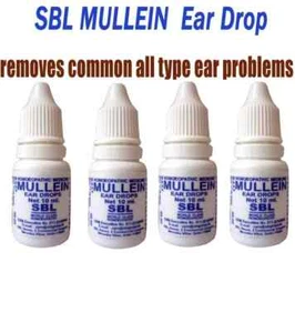 4 x SBL gordolobo gota para los oídos reduce el dolor de oído elimina la cera seca obstrucción del oído 10 ml - Imagen 1 de 4