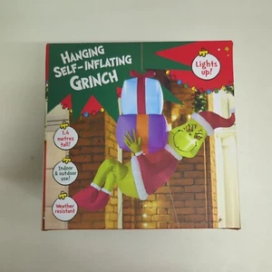 Grinch autogonfiabile da appendere e illuminare decorazione interni ed esterni Natale - Foto 1 di 2