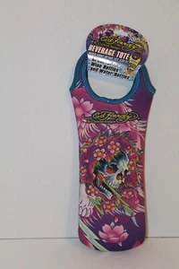 Ed Hardy Beverage Tote Wine Water Bottle Cooler New with Tag - Picture 1 of 1