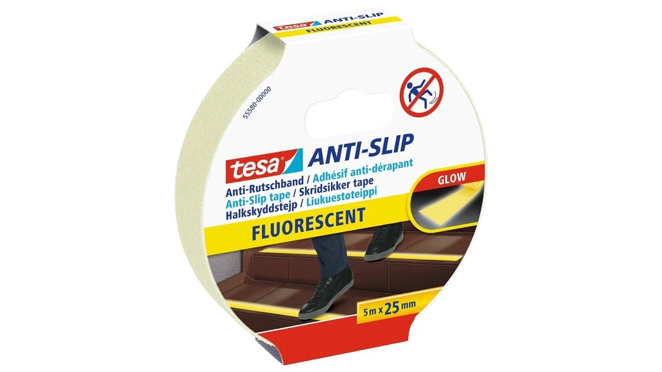 tesa Anti-Slip Tape - Fluorescent/Glow Non-Slip Adhesive Tape for Indoor and Out - image 1 of 1