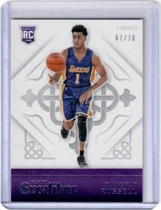 2015-16 Excalibur D'Angelo Russell Silver Parallel Insert Card /70 L.A. Lakers - Picture 1 of 2