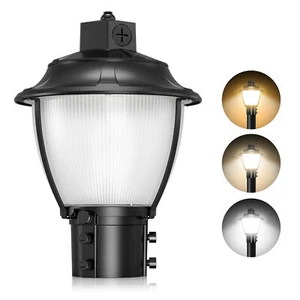 LED Post Top Light 60W/48W/36W Adjustable 3000K 4000K 5000K with Photocell - Picture 1 of 12