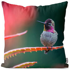 Kolibri Foto Bild Natur Kissenbezug Blumen Blumenmuster Garten Vogel Tiere Pfla