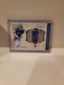 2022 National Treasures AIDAN HUTCHINSON Crossover Rookie Patch Auto 35/49