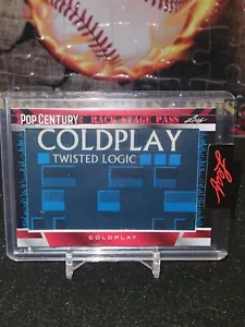 2023 Leaf Metal Pop Century COLDPLAY Ticket to the Show SSP Back Stage Pass - Picture 1 of 2