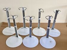 7 Vintage METAL DOLL STANDS 7” For Small - medium Size Dolls.
