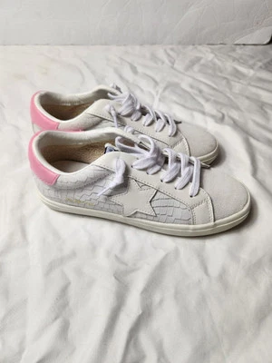 Vintage Havana Original Design White Sneaker Snakeskin Size 6 Shoe White/Pink - Image 1 of 4