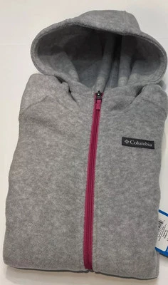 Columbia Girls Gray Full Zip Hoodie Jacket Size Youth Large Brand New‼️ - Image 1 of 4