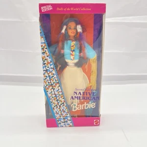 Native American Barbie – Dolls of the World Collection – 1990 – New In Box! - Picture 1 of 6