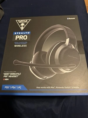 Turtle Beach Stealth Pro PS5 PS4 PC Wireless Gaming Headset Noise Canceling - Image 1 of 4
