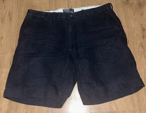 Polo Ralph Lauren Linen 9” Shorts Men's Size W38 Navy Blue Classic Fit VGC - Picture 1 of 5