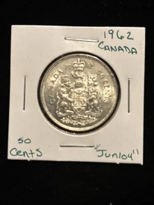 1962 Canada 50 Cents Canadian Silver Half Dollar “jun104” 50C Circulated - Picture 1 of 24