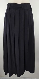 Gonna sfoderata vintage Briggs New York - taglia 18 - nera - plissettata solo davanti - Foto 1 di 11