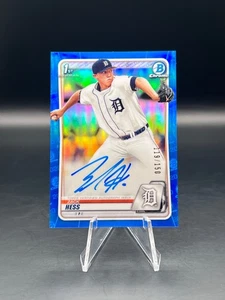 Zack Hess 2020 Bowman #CPA-ZH 1st Prospect Auto Blue Refractor /150 - Picture 1 of 2