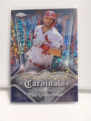 2022 Topps Chrome Paul Goldschmidt #P-12 Pinstriped Plaques Cardinals - Image 1 of 2