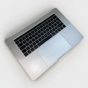 MacBook Pro 15" A1990 2018 2019 Keyboard Palmrest UK Cover w/Battery Silver - Picture 1 of 6